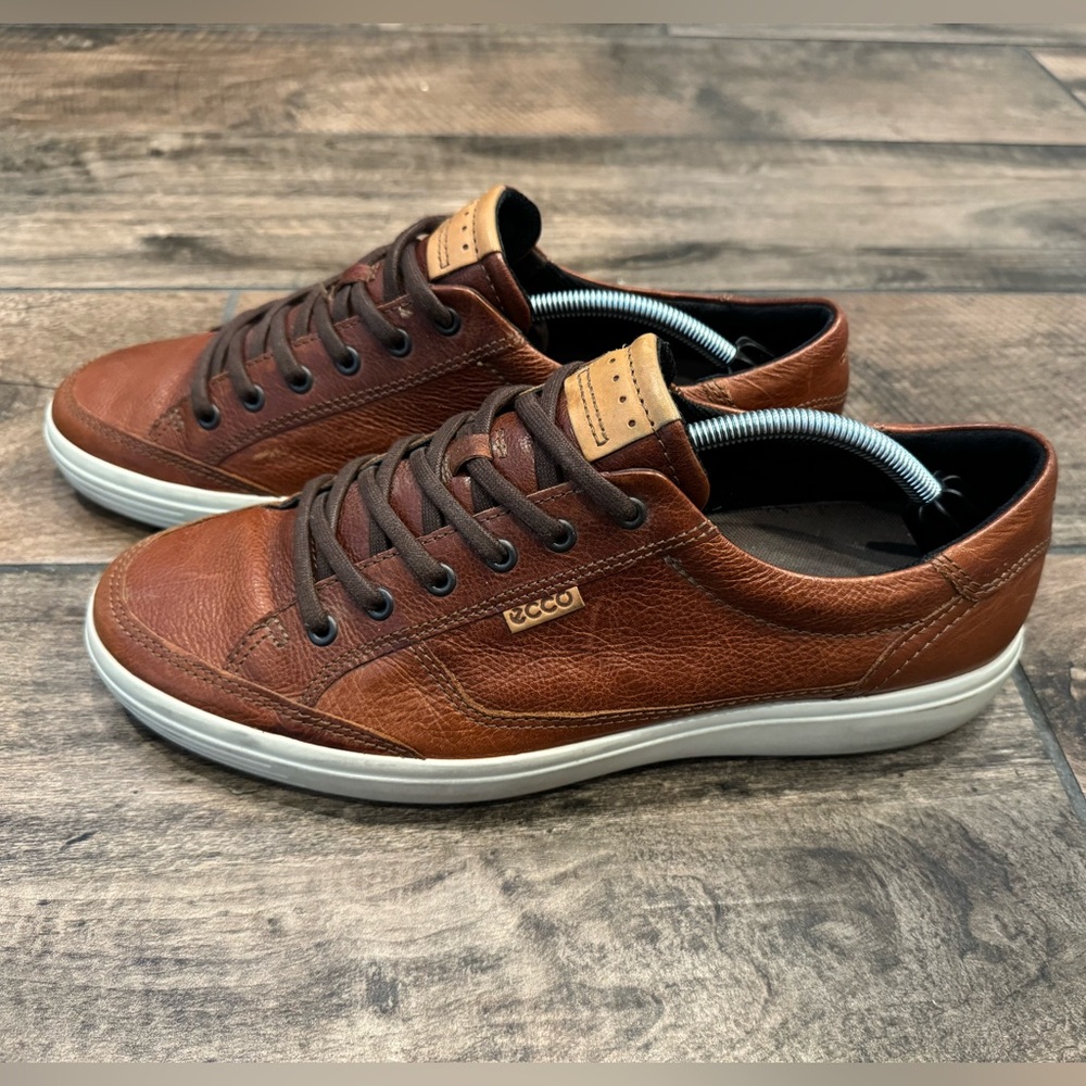 ECCO Men's Soft 7 Borneo Shoe - Cognac size 46